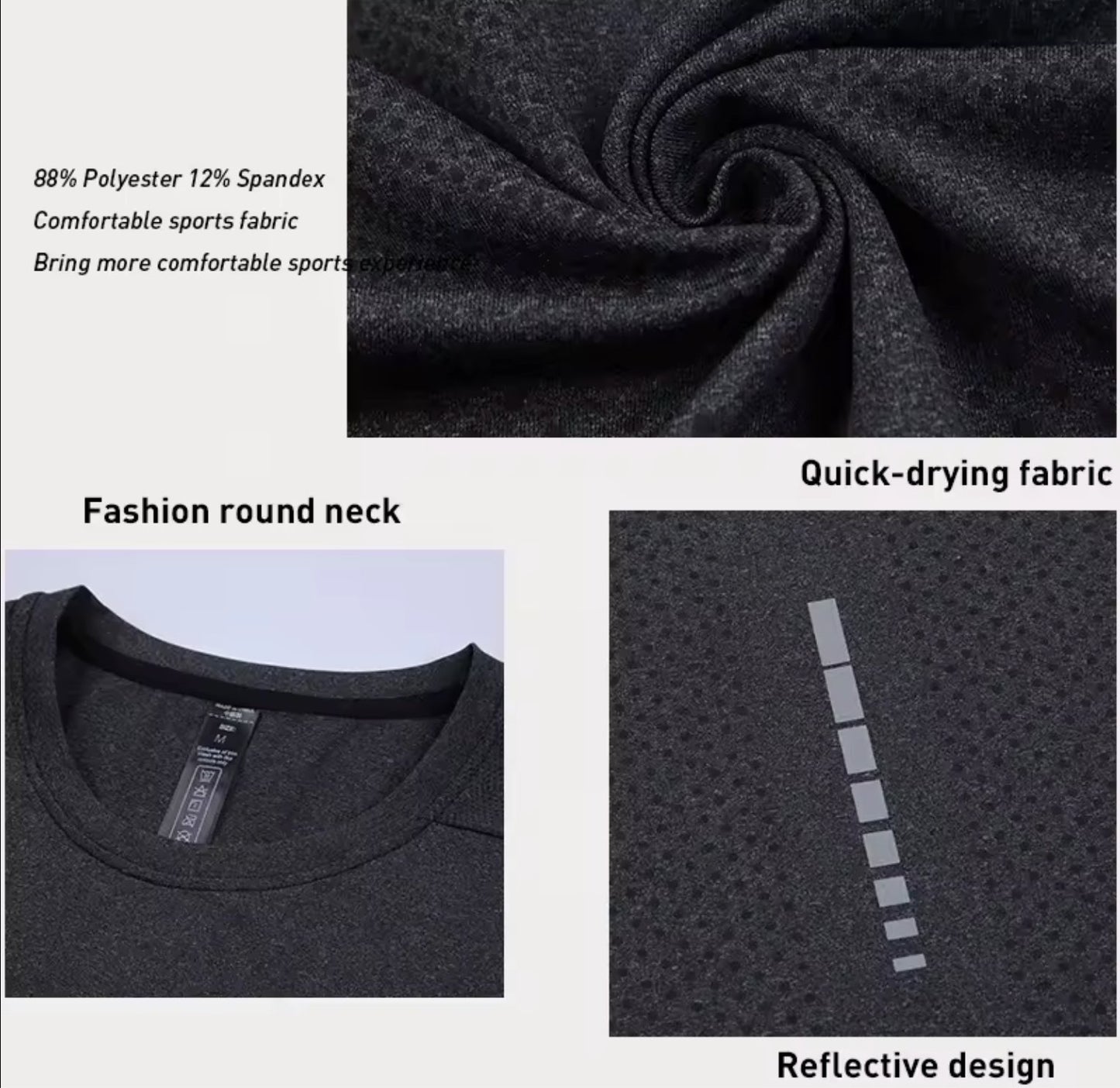 Monarck Compression Tee Black 1W A066