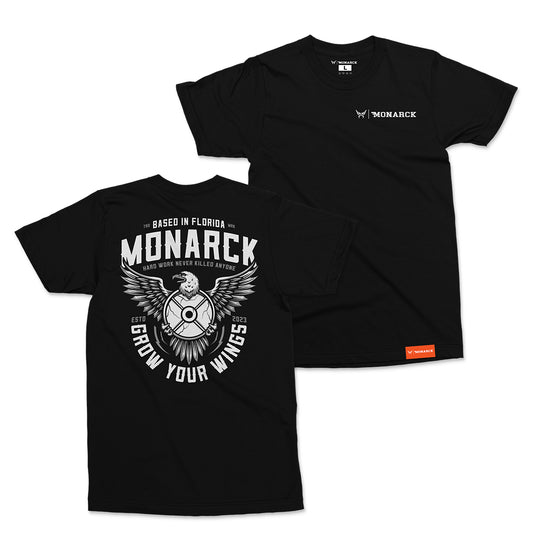 Monarck Eagle Premium Black Tee 016