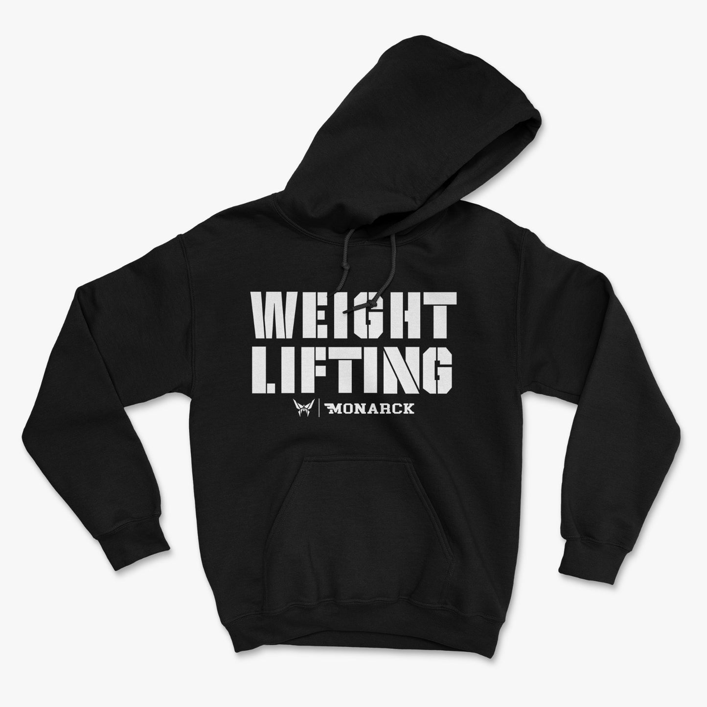 Monarck Weight Lifting Hoodie Black 044