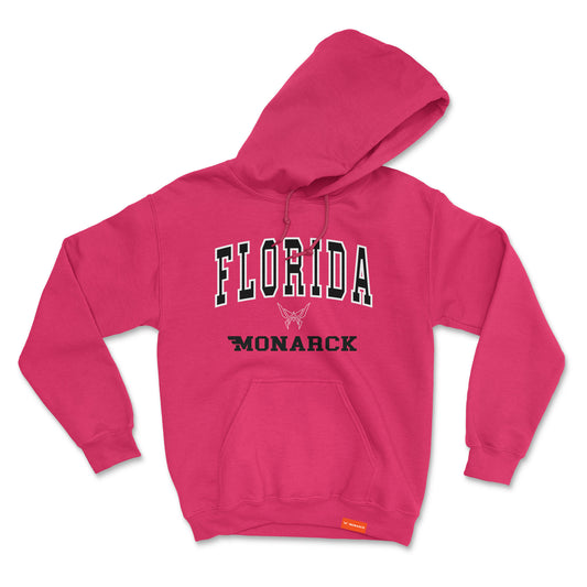 Monarck Womans Pink Florida Hoodie 174