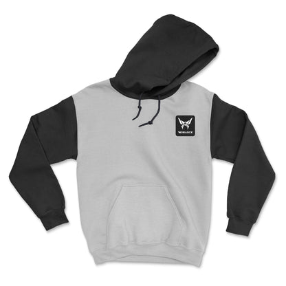 Monarck Stamped Heather Grey & Black Hoodie 2W096