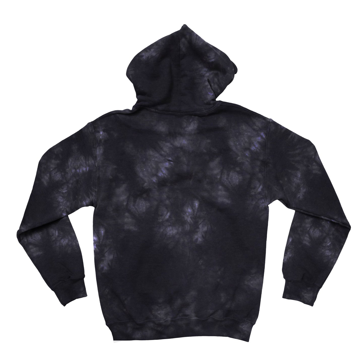 Monarck Stamped Tie Dye Black Hoodie 2W096