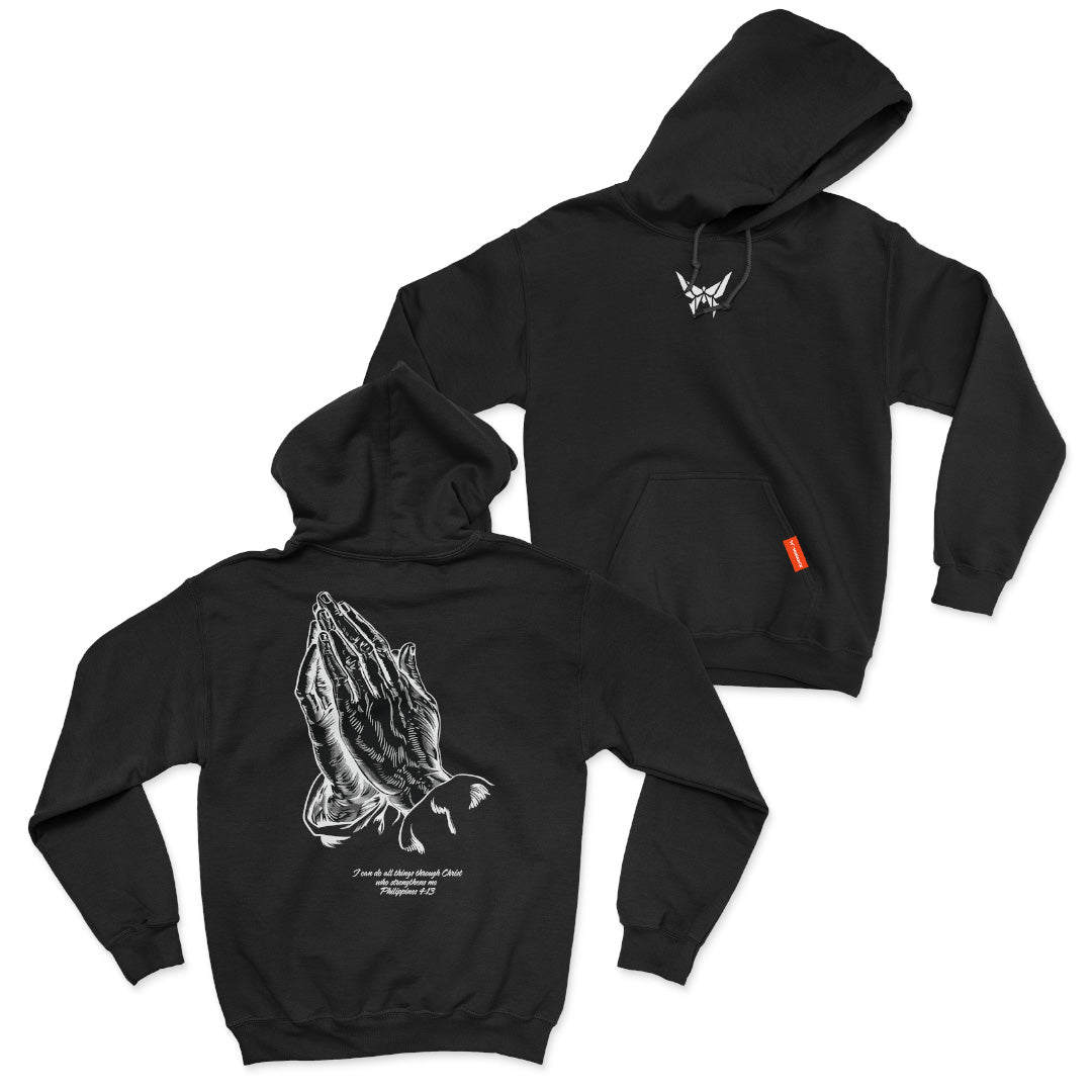 Monarck Prayer Hands Hoodie Black 2W048