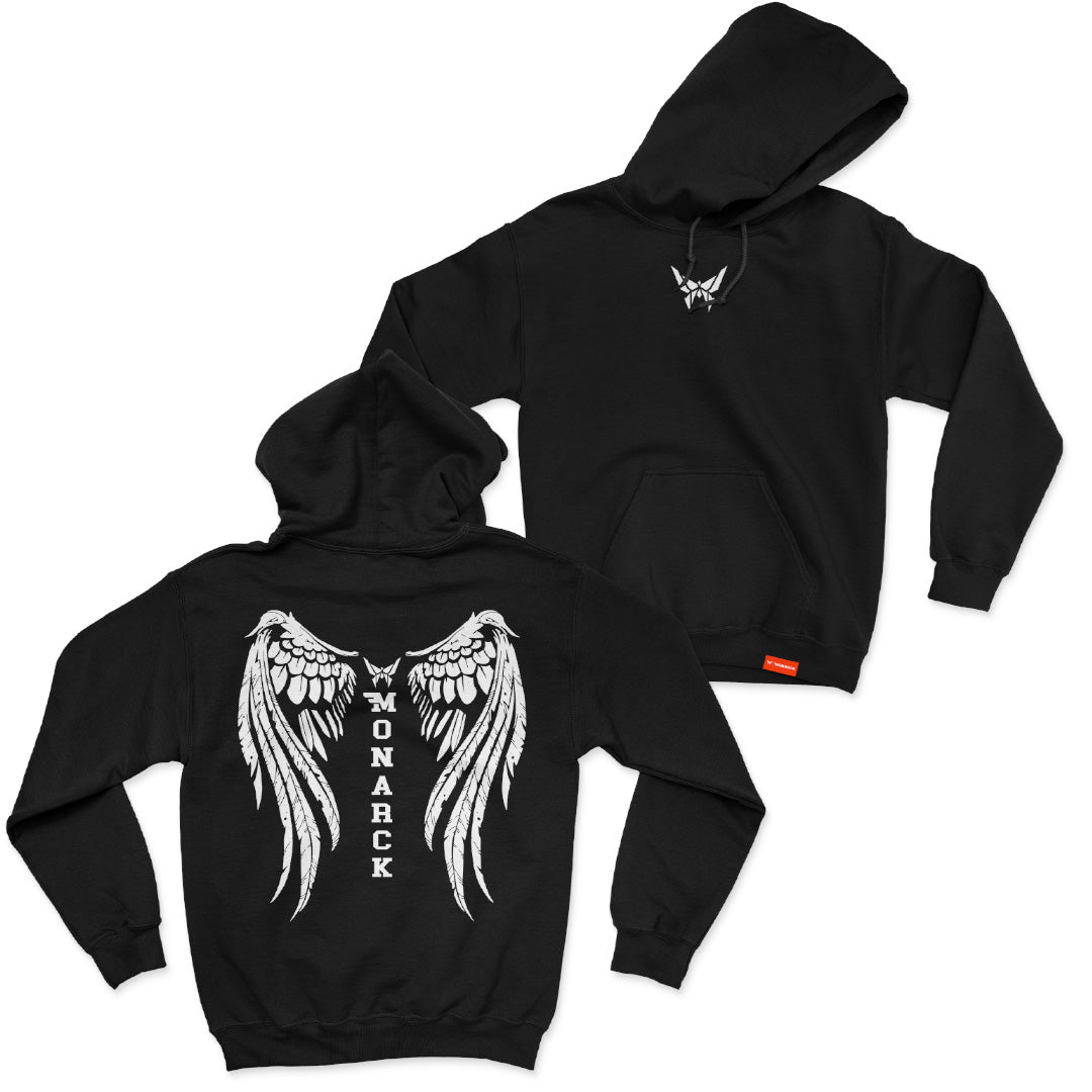 Monarck Wings Hoodie Black 084