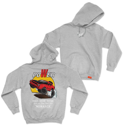 Monarck Power speed Hoodie Heather Grey 095