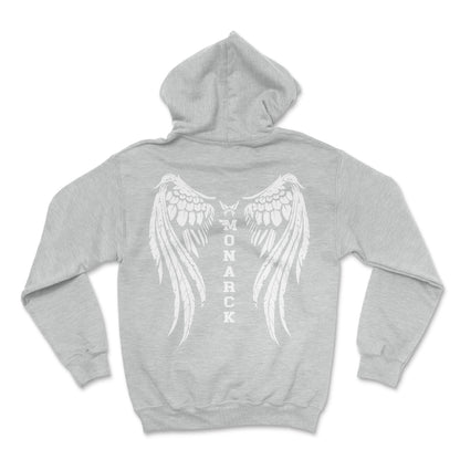 Monarck Wings Hoodie heather grey 084