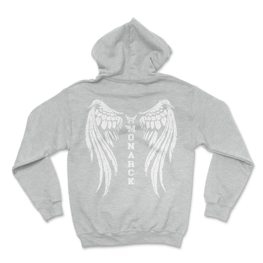 Monarck Wings Hoodie heather grey 2W084