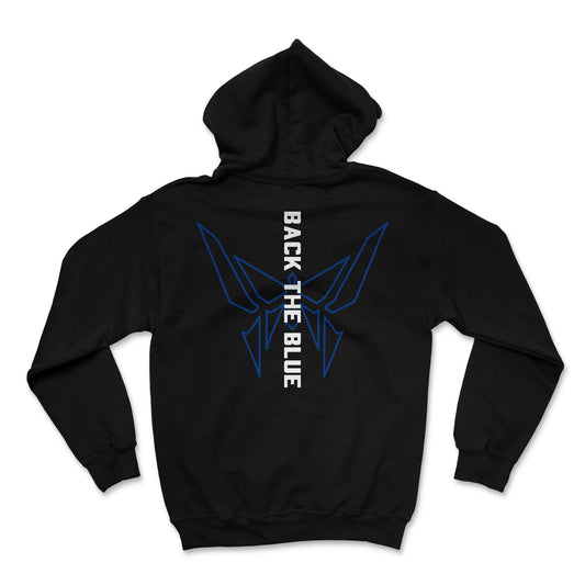 Monarck Back the Blue Hoodie Black 2W367