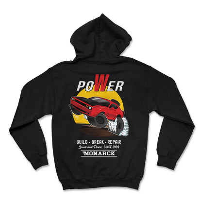 Monarck Power speed Hoodie Black 095